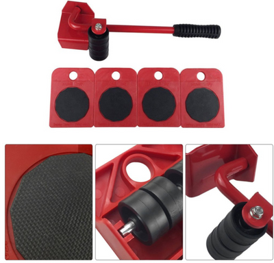 Kit Move Max – Levantador de Móveis Pesados com Rodinhas