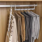 Cabide Organizador Multifuncional de Calças 6 em 1 para Guarda-Roupa